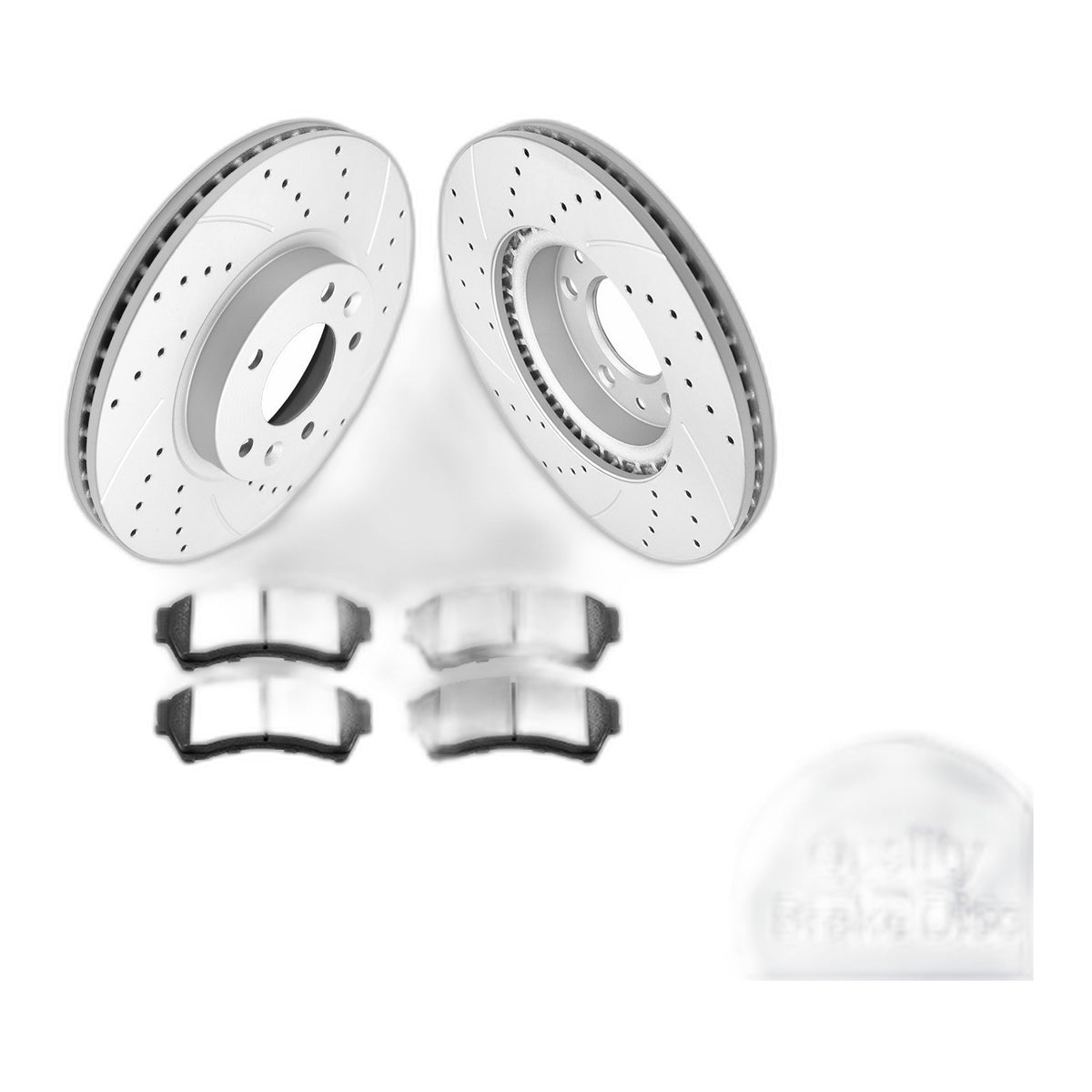 Front Brake Rotors and Pads Kit for Ford Fusion 06-2012 Lincoln MKZ 2007-2012
