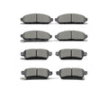 Front Rear Ceramic Brake Pad Set for Nissan Frontier 2005-2022 Xterra Equator