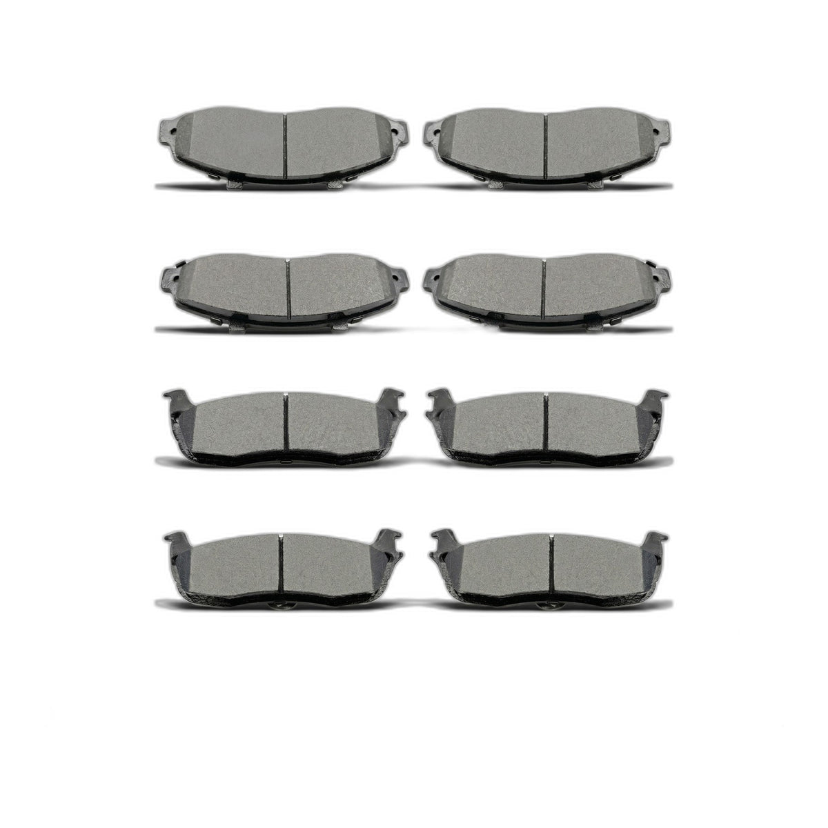 Front Rear Ceramic Brake Pad Set for Ford F-150 Heritage Lincoln Blackwood 2002