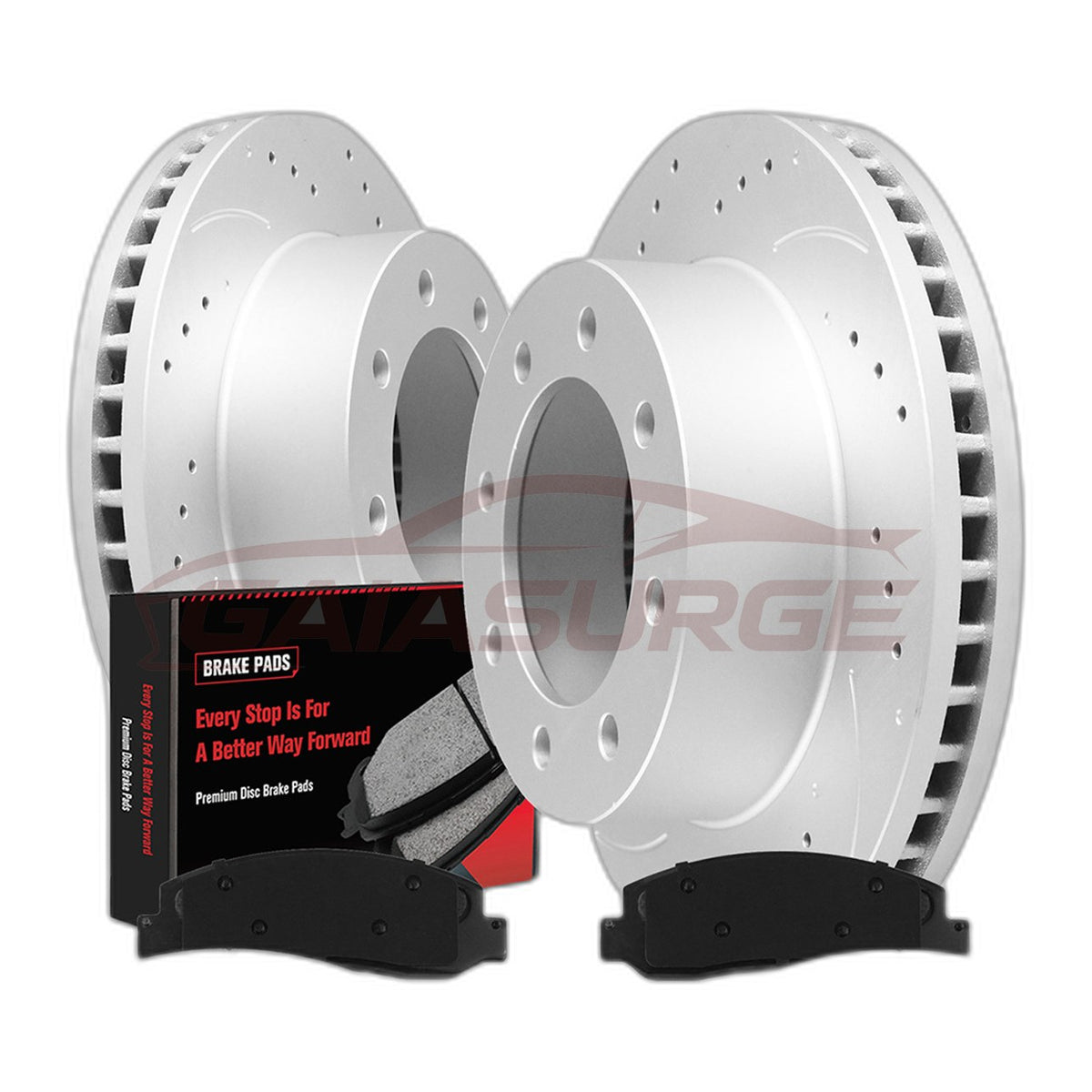 Front Brake Rotors and Brakes Pads Kit for Ford F-250 F-350 F-450 Super Duty