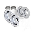 Front Rear Slotted Rotors Disc & Brake Ceramic Pads Kit for 2010-2011 Ford F-150