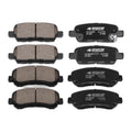 Front Rear Ceramic Brake Pads Set w/Hardware Kit for Nissan Sentra Maxima Juke