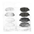Front & Rear Ceramic Disc Brake Pads Set For 2017-2025 Honda CR-V