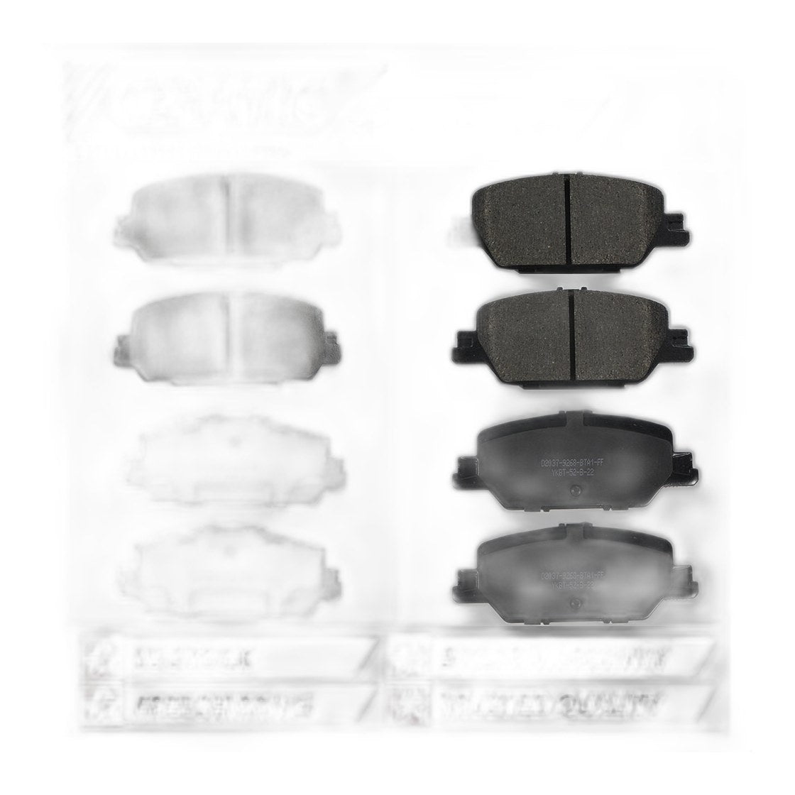 Front & Rear Ceramic Disc Brake Pads Set For 2017-2025 Honda CR-V