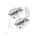Pair Front Brake Caliper & Bracket For 1999-2001 V6 3.8L Ford Mustang 2002