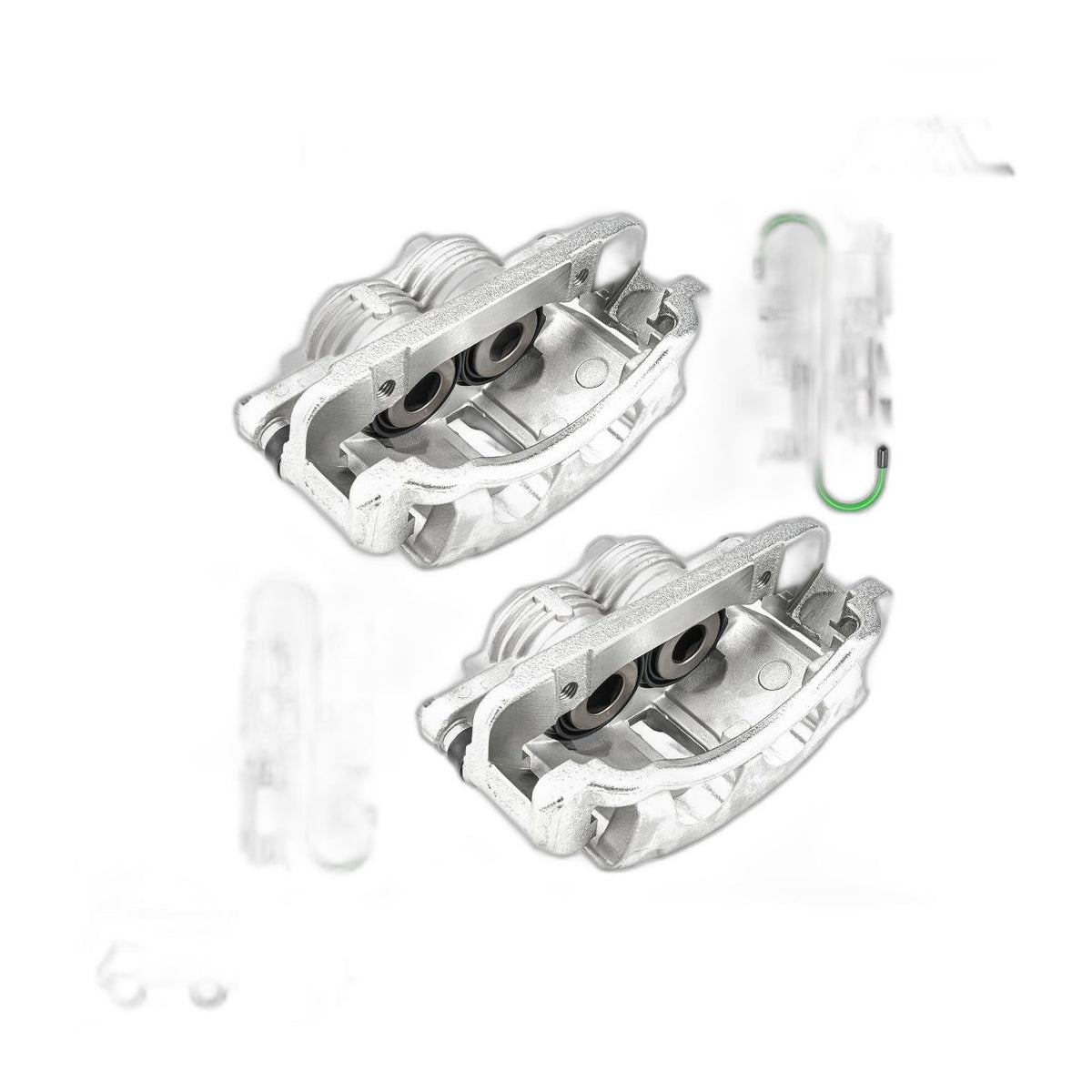 Pair Front Brake Caliper & Bracket For 1999-2001 V6 3.8L Ford Mustang 2002