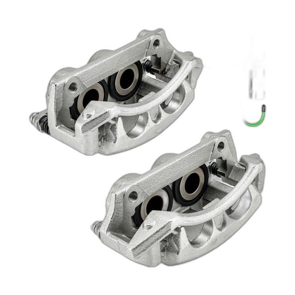 Pair Front Brake Caliper & Bracket For Ford F-150 1997-1998 2000-2003 V8 4.6L