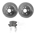 Rear Brake Disc Rotors and Pads Kit For Lexus IS250 2014 2015