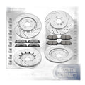 Front Rear Brake Rotors and Brake Pads for Taurus FLEX Explorer Drilled Slotted
