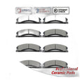 Front Rear Ceramic Brake Pad Set for Chevrolet Silverado 2500 3500 HD 2011-2019