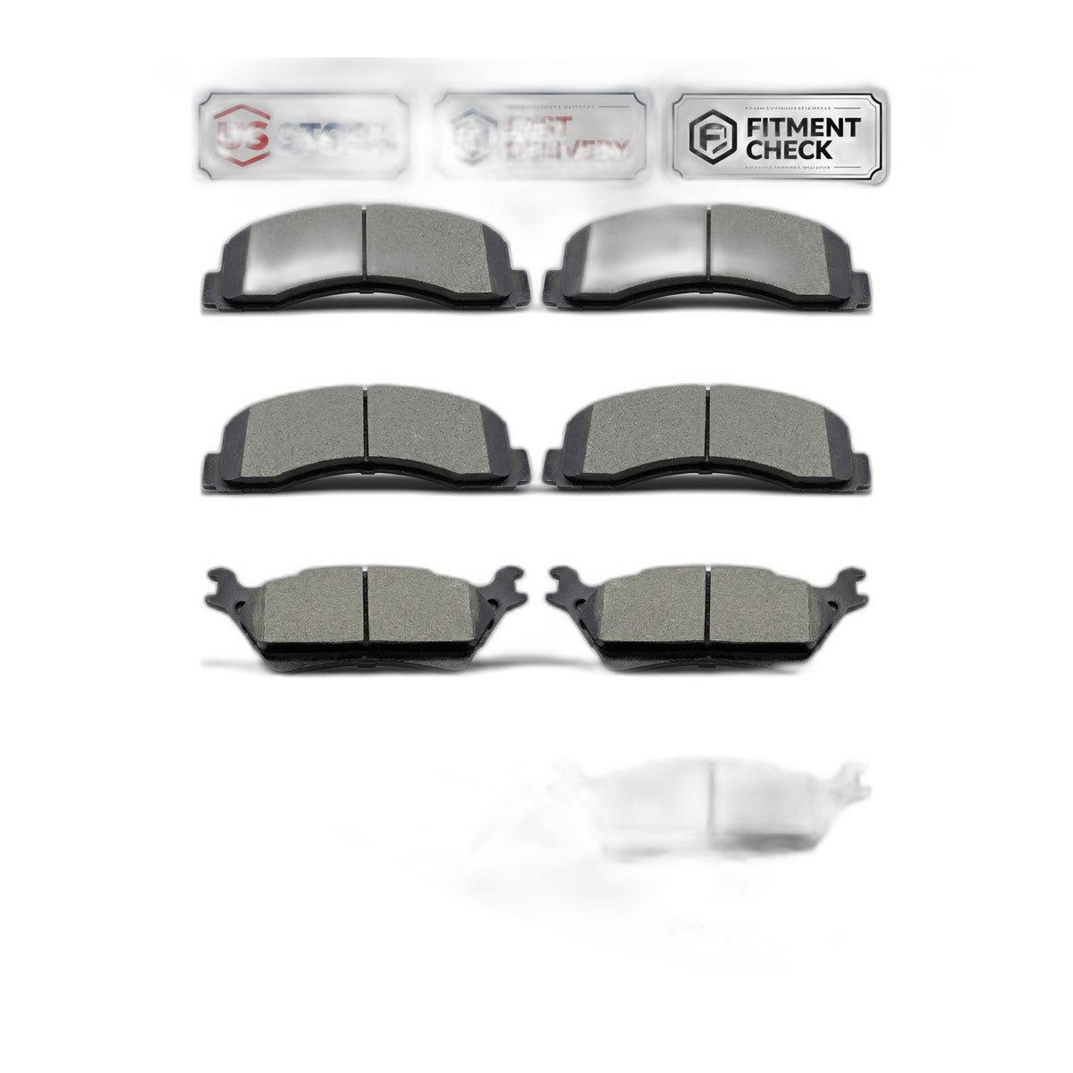 8PCS Front and Rear Premium Ceramic Brake Pads Set for 2012-2020 Ford F-150