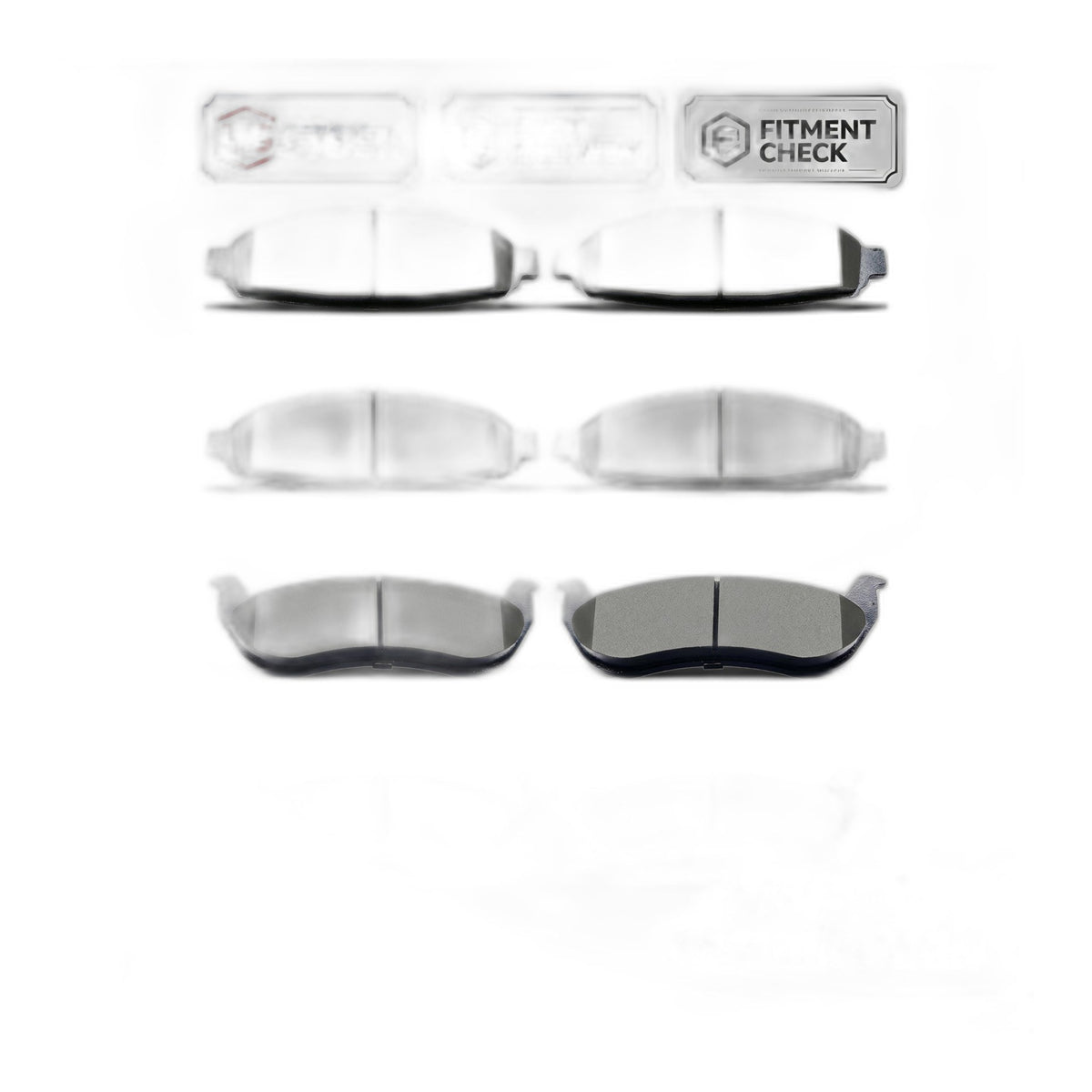 Front Rear Ceramic Brake Pads for 2003-2011 Ford Crown Victoria All Models
