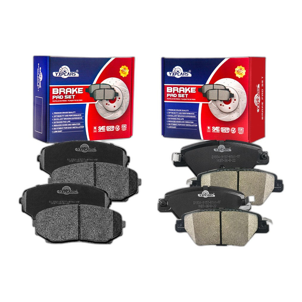 8PCS Front & Rear Ceramic Disc Brake Pads Set For 2016 - 2022 Mazda CX-9