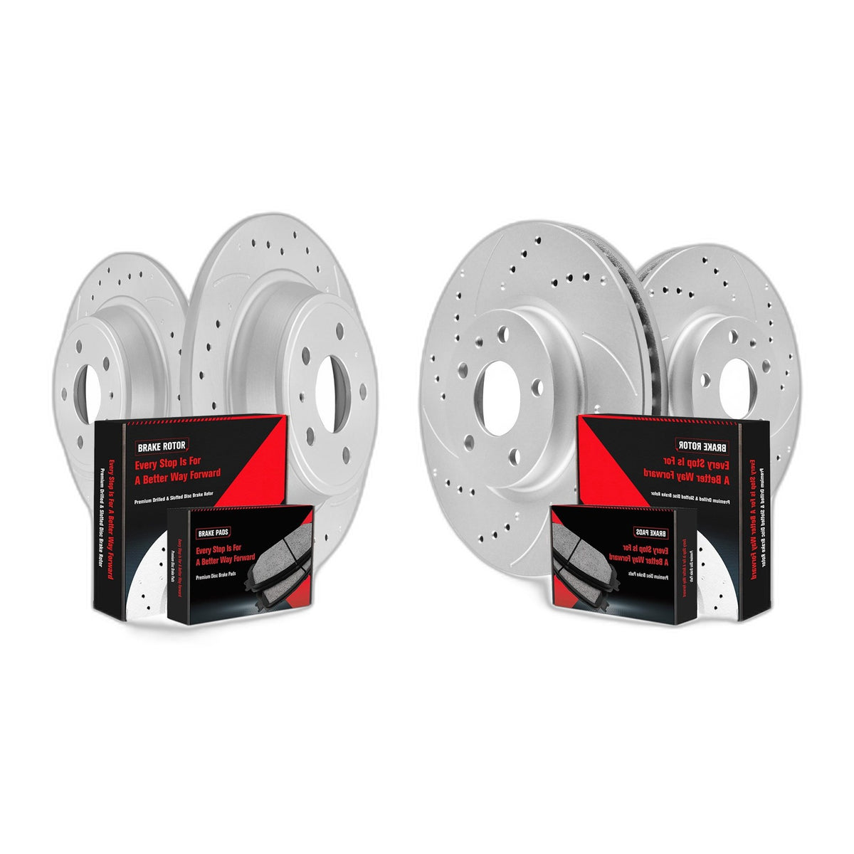11.81" Front 11.89" Rear Brake Rotors Pads for 2013-2016 Ford Fusion Lincoln MKZ
