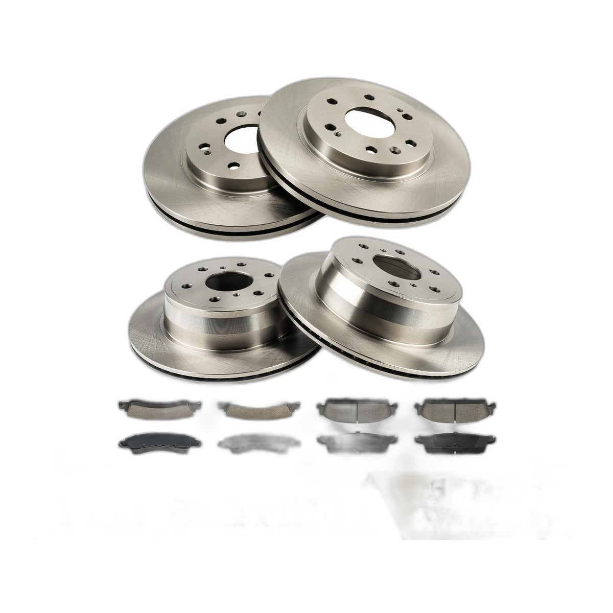Front Rear Brake Rotors & Ceramic Pads Kit for Silverado 1500 Sierra 1500 Tahoe