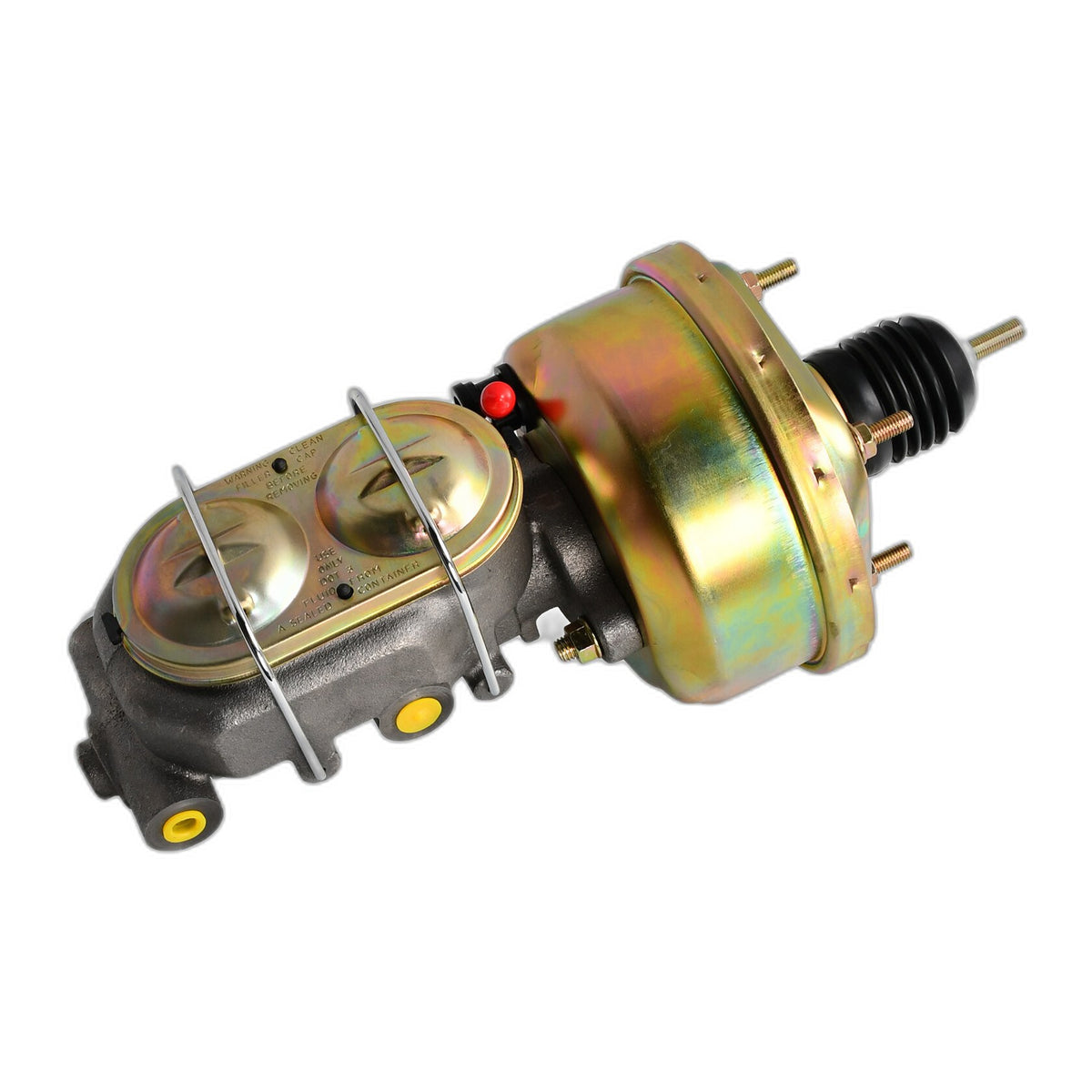 7" Zinc Street Hot Rod Single Power Brake Booster & Bail Top Master Cylinder