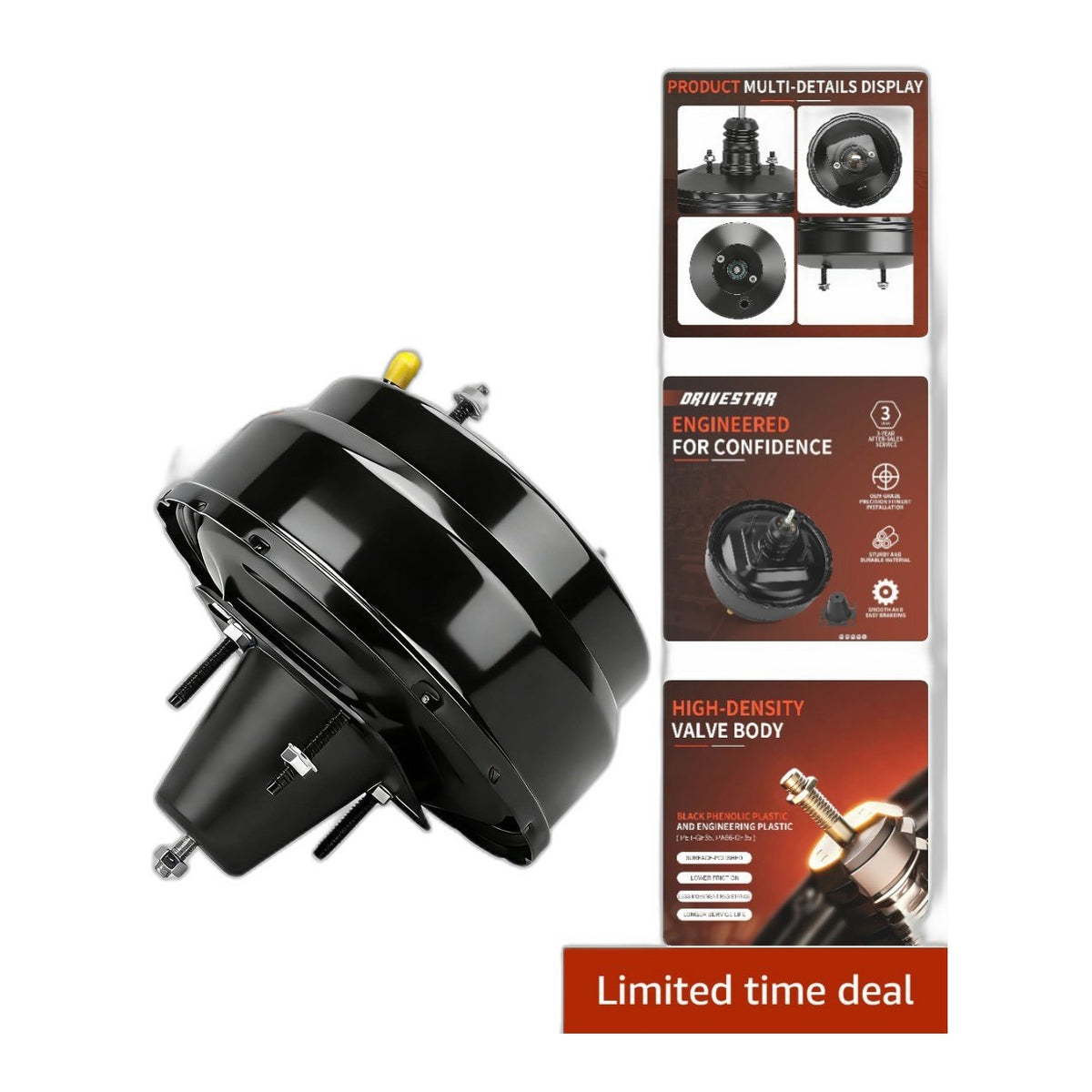 Durable Power Brake Booster for Acura Integra, Honda Civic & More (53-2510)