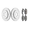 REAR Brake Rotors Pads Kit for Ford Explorer Flex Taurus Brakes Slotted Disc
