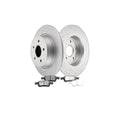 Rear Pair Brake Caliper Rotors and Pad Kit w/ Bracket Fits 2013-2016 Ford Escape