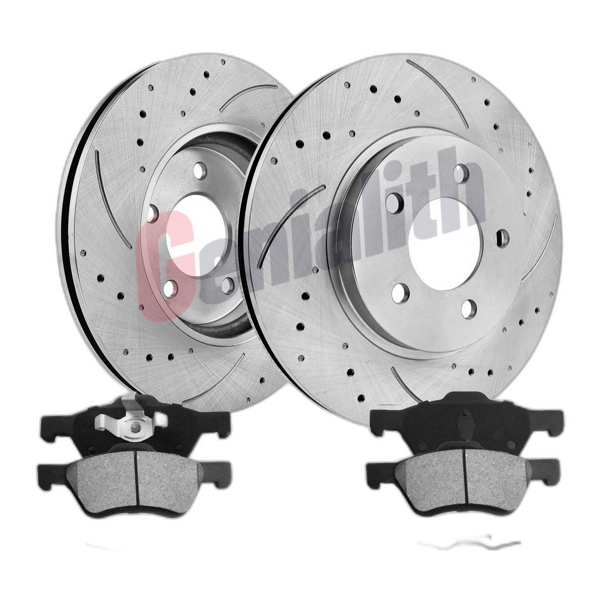 Front Disc Rotors and Brake Pads for Ford Escape Mazda Tribute Mercury Mariner