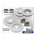 Front+Rear Drilled Brake Rotors Ceramic Pads for Ford Explorer Platinum 2020-25