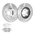 Premium Front Brake Kit Rotors + Ceramic Pads w/Hardware For Sonata Optima