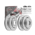 Front Rear Drilled Rotors and Ceramic Brakes Pads Kit for 2012 - 2020 Ford F-150