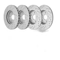 Front Rear Disc Ceramic Brake Pads + Drilled Rotors Kit For Ford C-Max 2013-2018