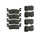 Front & Rear Ceramic Brake Pads Set for 2006 - 2010 Hummer H3, 2009 2010 H3T