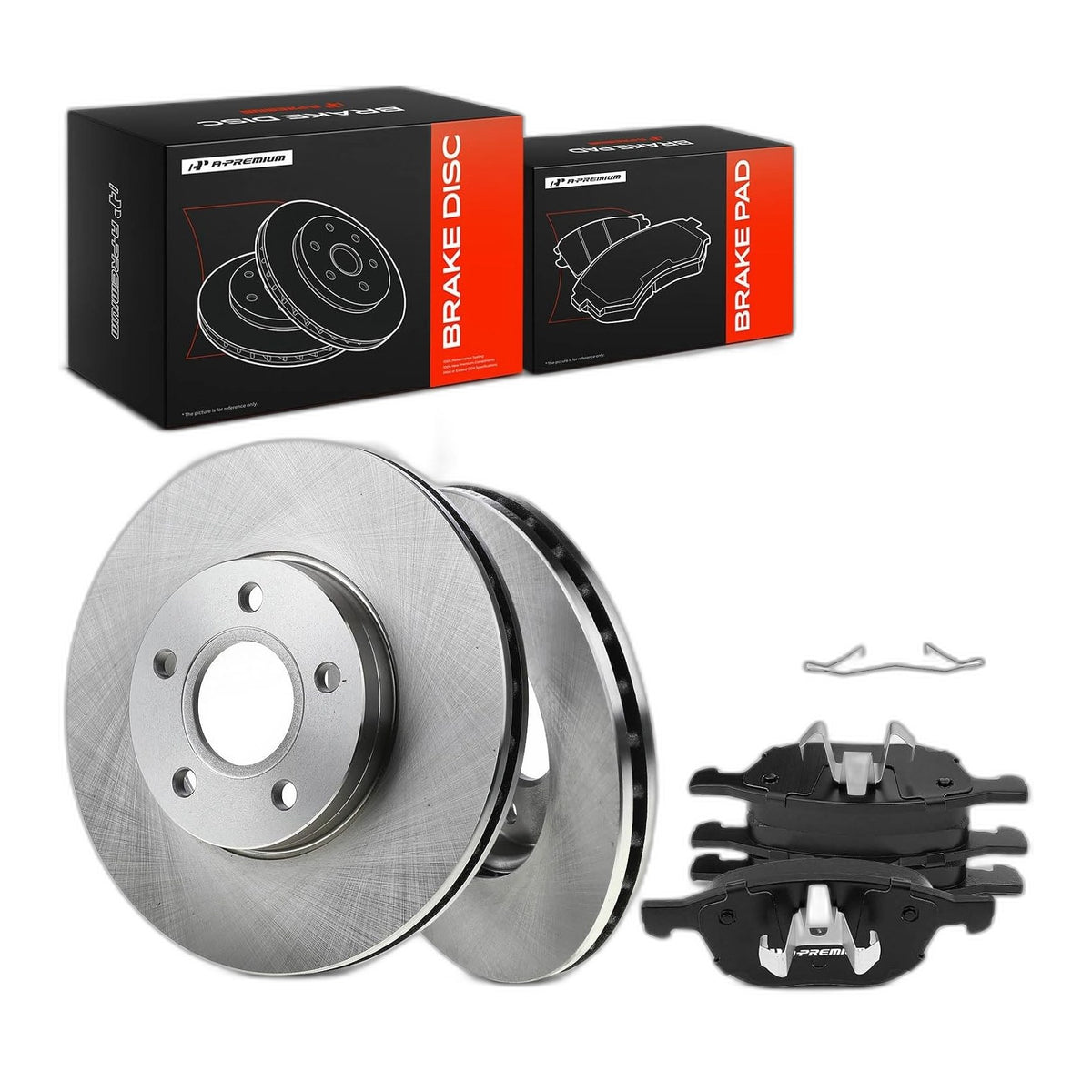 10.94 inch (278mm) Front Vented Brake Rotors and Ceramic Pads Kit