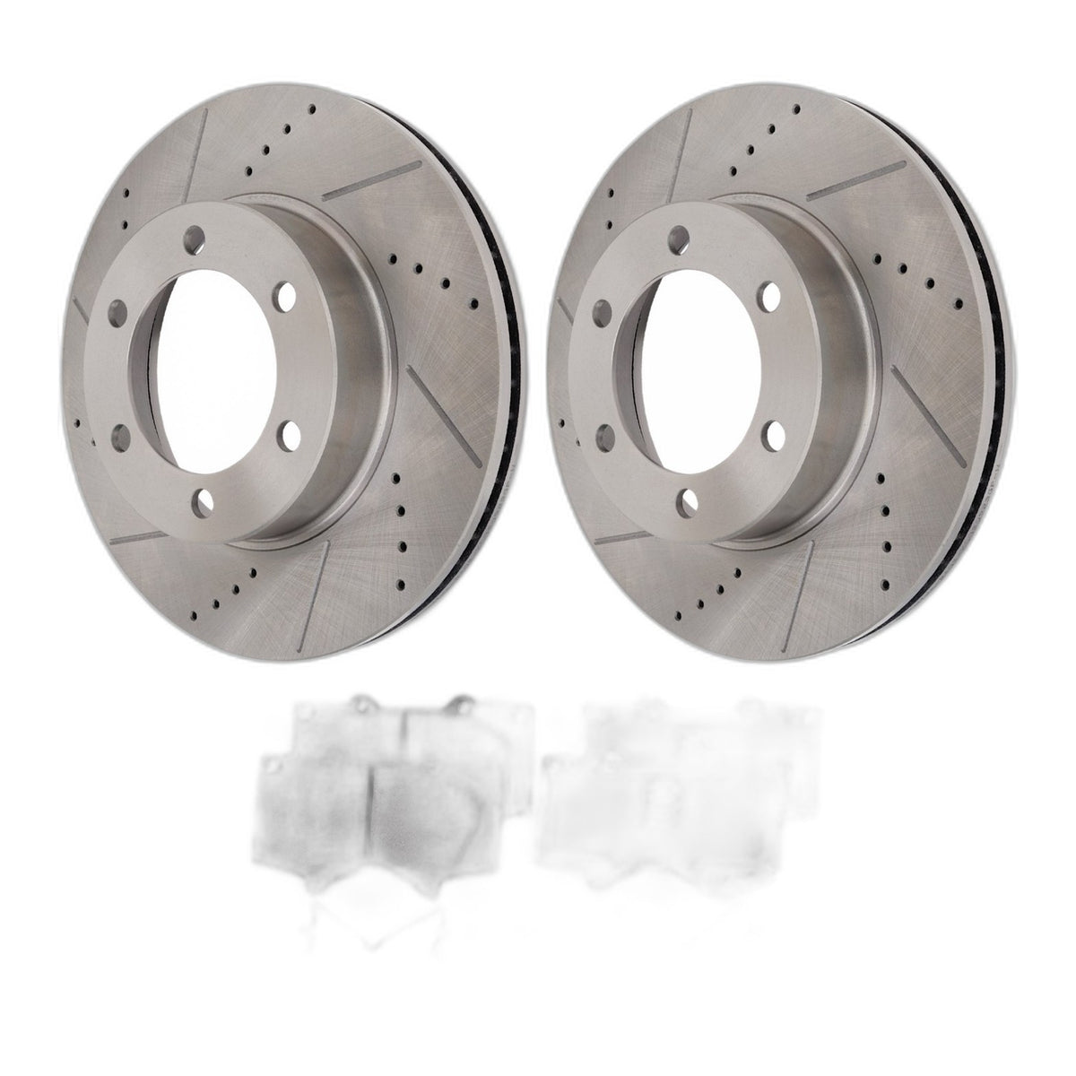 Front Brake Disc Rotors and Pads Kit for Toyota Sequoia Tundra 2003-2006