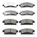 8 Pcs Front Rear Ceramic Brake Pads Set for Buick Rainier,for Chevrolet