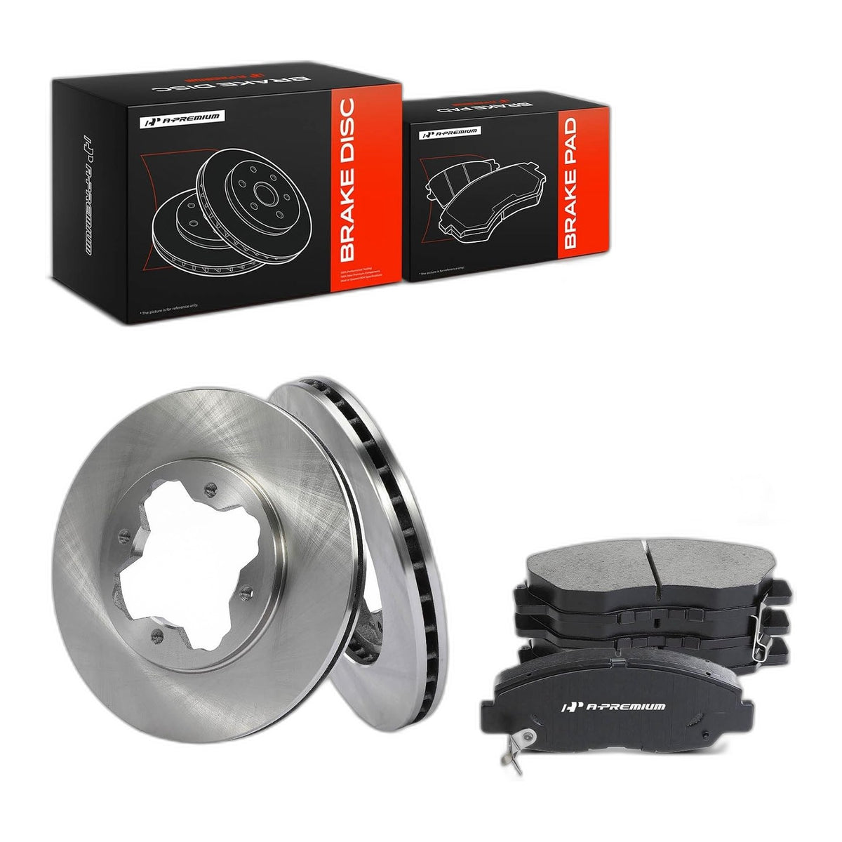10.22 inch (259.6mm) Front Vented Brake Rotors & Ceramic Pads Kit