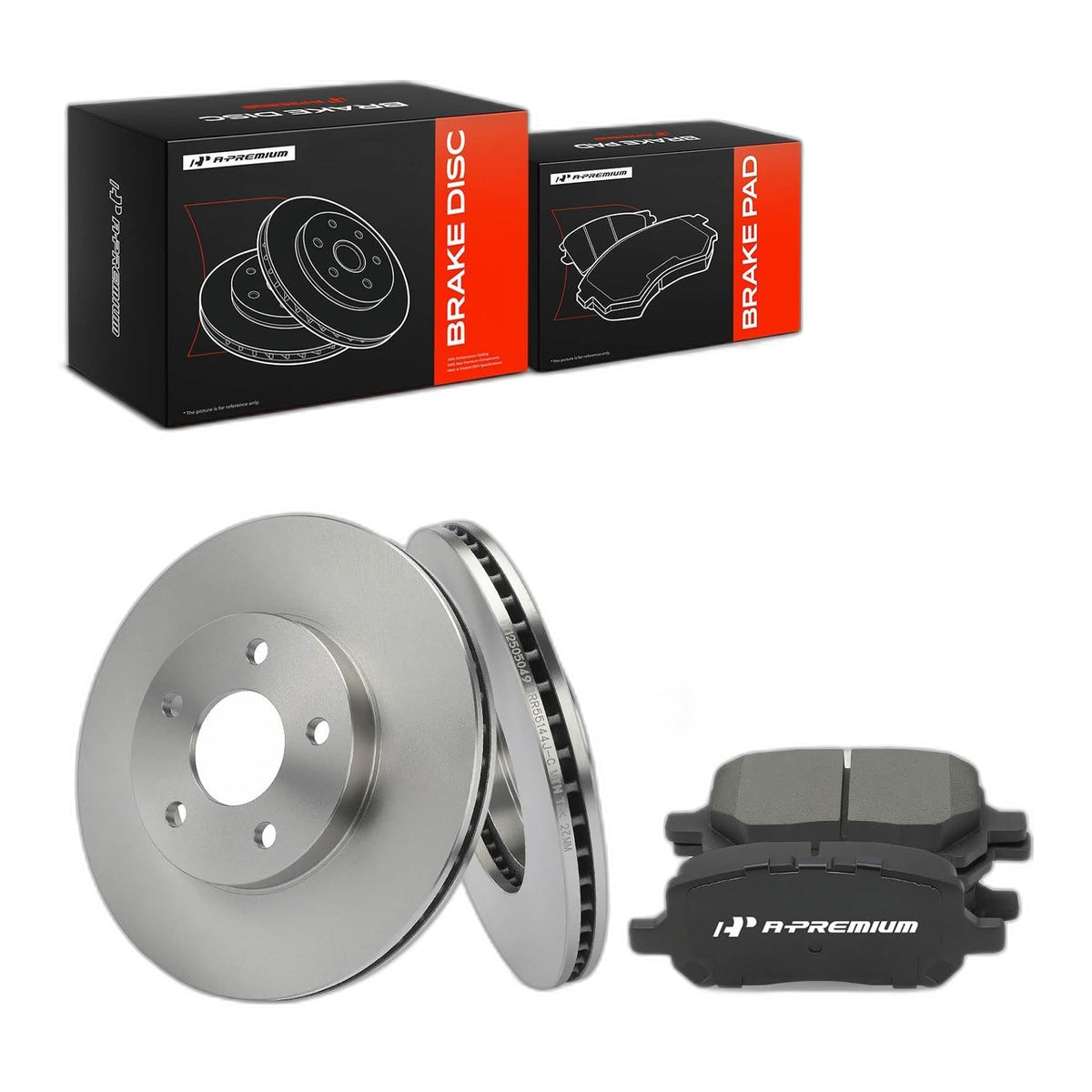 11.02 inch (280mm) Front Vented Brake Rotors and Ceramic Pads Kit