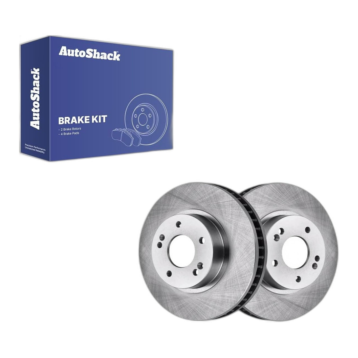 AutoShack Front Brake Rotors Vented 11.57" (294 mm) & Ceramic Pads