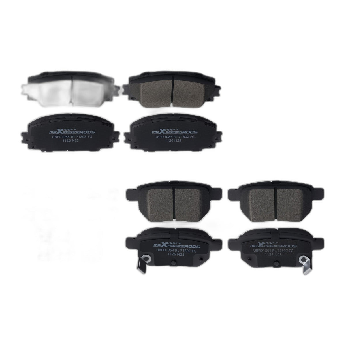 Front Rear Brake Pads Set Ceramic for Toyota Prius 2010-2020 Left&Right Side