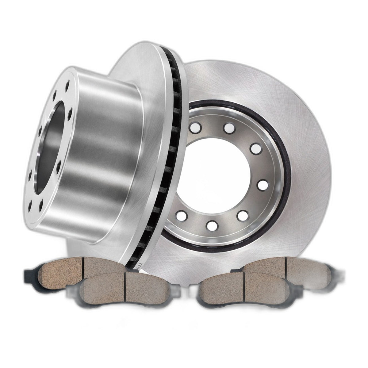 13.4inch Rear Brake Rotor Ceramic Brake Pad Kit Fits Ford F-250 F-350 Super Duty