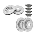 Front Rear Disc Brake Rotors + Ceramic Pads for Ford Escape Bronco Sport Corsair