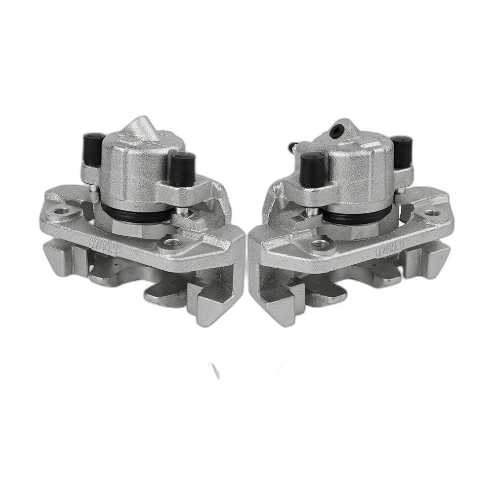 Pair Front Brake Caliper w/Bracket For Ford Escape Mazda Tribute Mercury Mariner