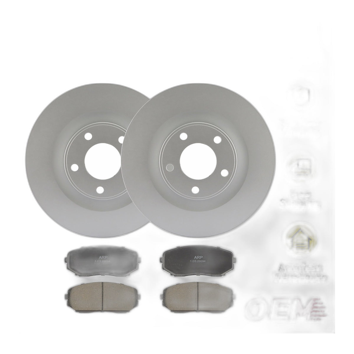 320mm Front Disc Brake Rotors + Ceramic Pads for 2007-2014 Ford Edge Lincoln MKX