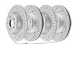 Front & Rear Disc Rotors Brake Pads Kits for 2013 - 2016 Ford Fusion Lincoln MKZ