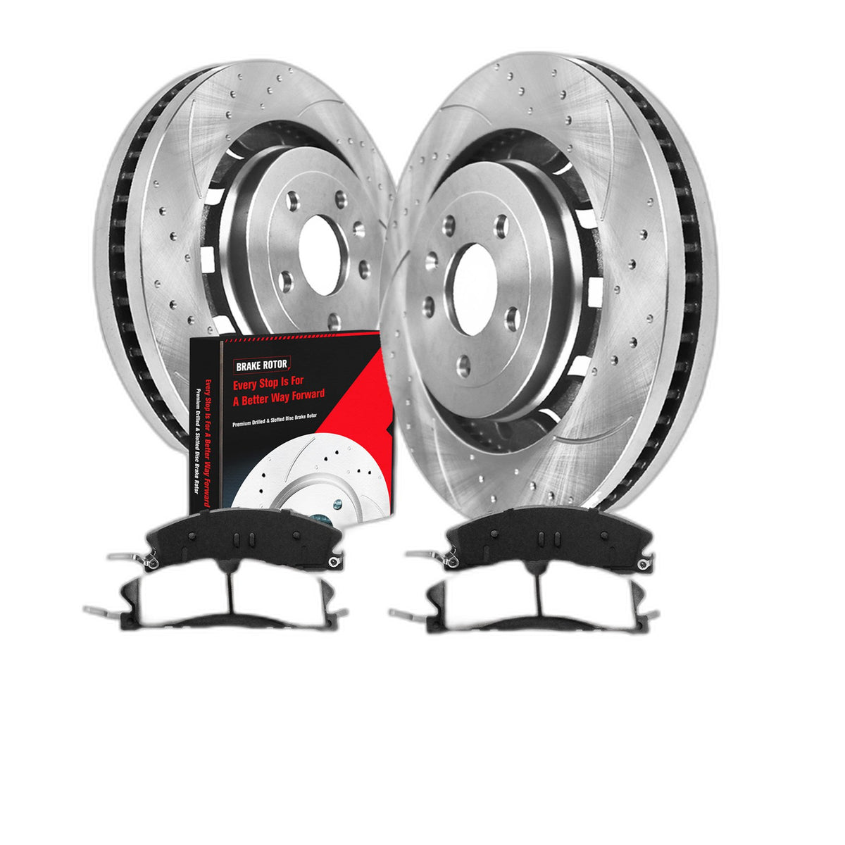 Front Brake Rotors with Ceramic Pads Kit for Ford Explorer 2013-2019 5 Lug 352mm
