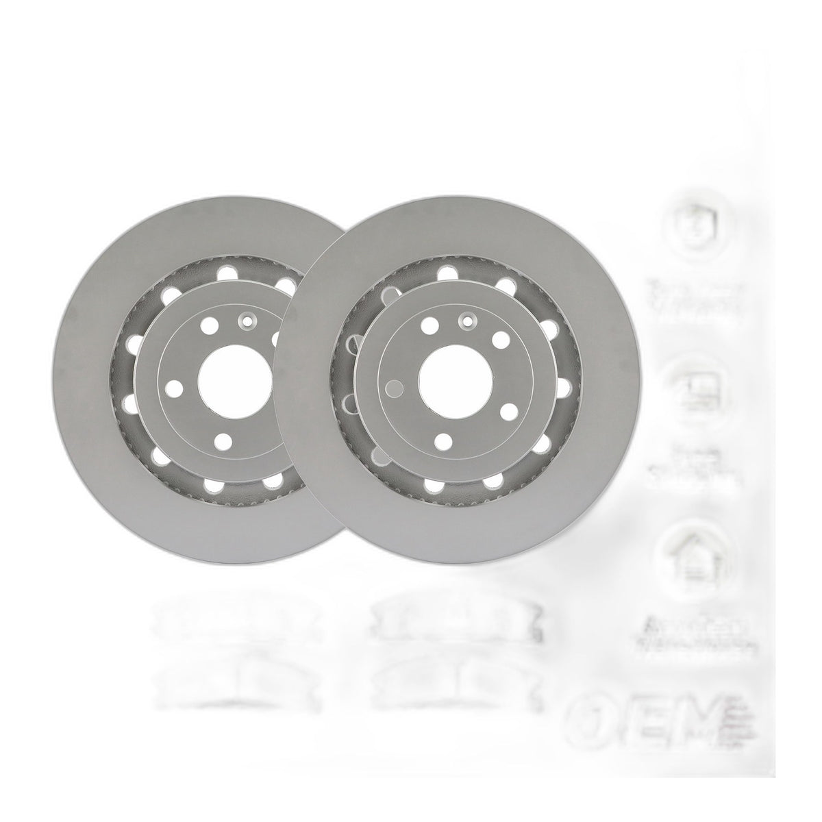 13.86'' Front Brake Rotors Ceramic Pads for 2013-2019 Ford Explorer Lincoln MKT