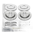 Front Rear Brake Rotors Pads for Ford F-150 2015-2017 Electronic Paking Brakes