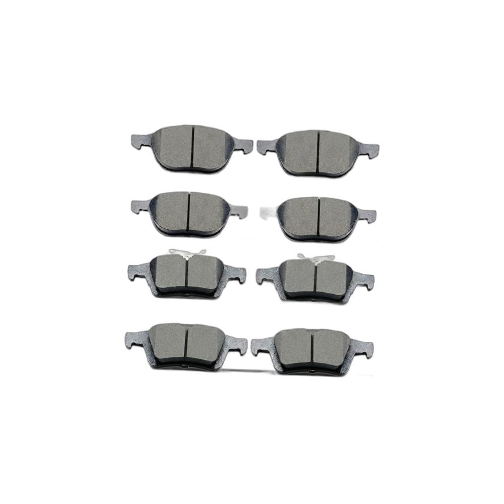 8 Pcs Front Rear Ceramic Brake Pads Set for 2013-2018 ford C-MAX,for 2018