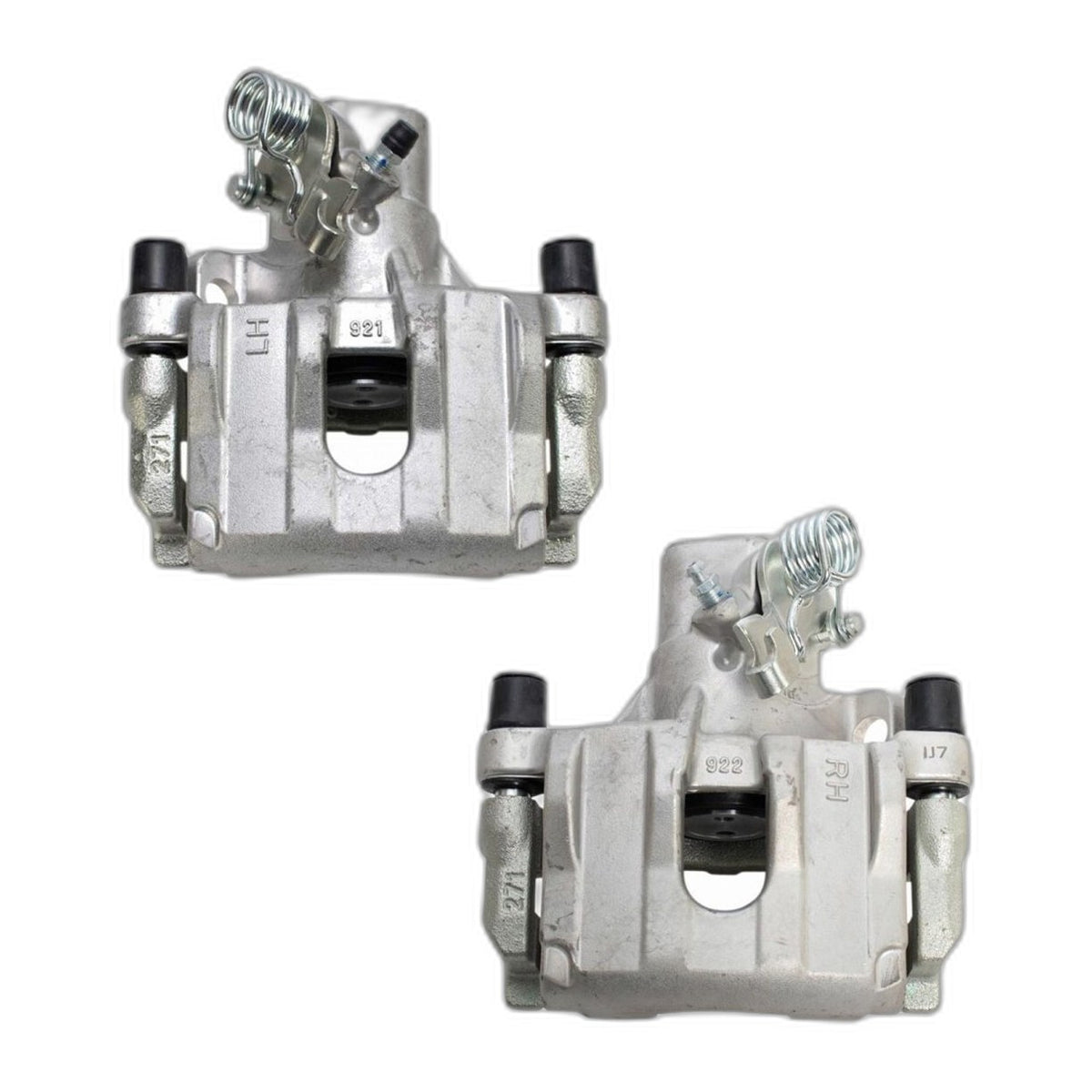 Rear Disc Brake Caliper with Bracket & Hardware Pair For 12-18 Ford Focus
