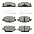8 Pcs Front Rear Ceramic Brake Pads Set for ford...