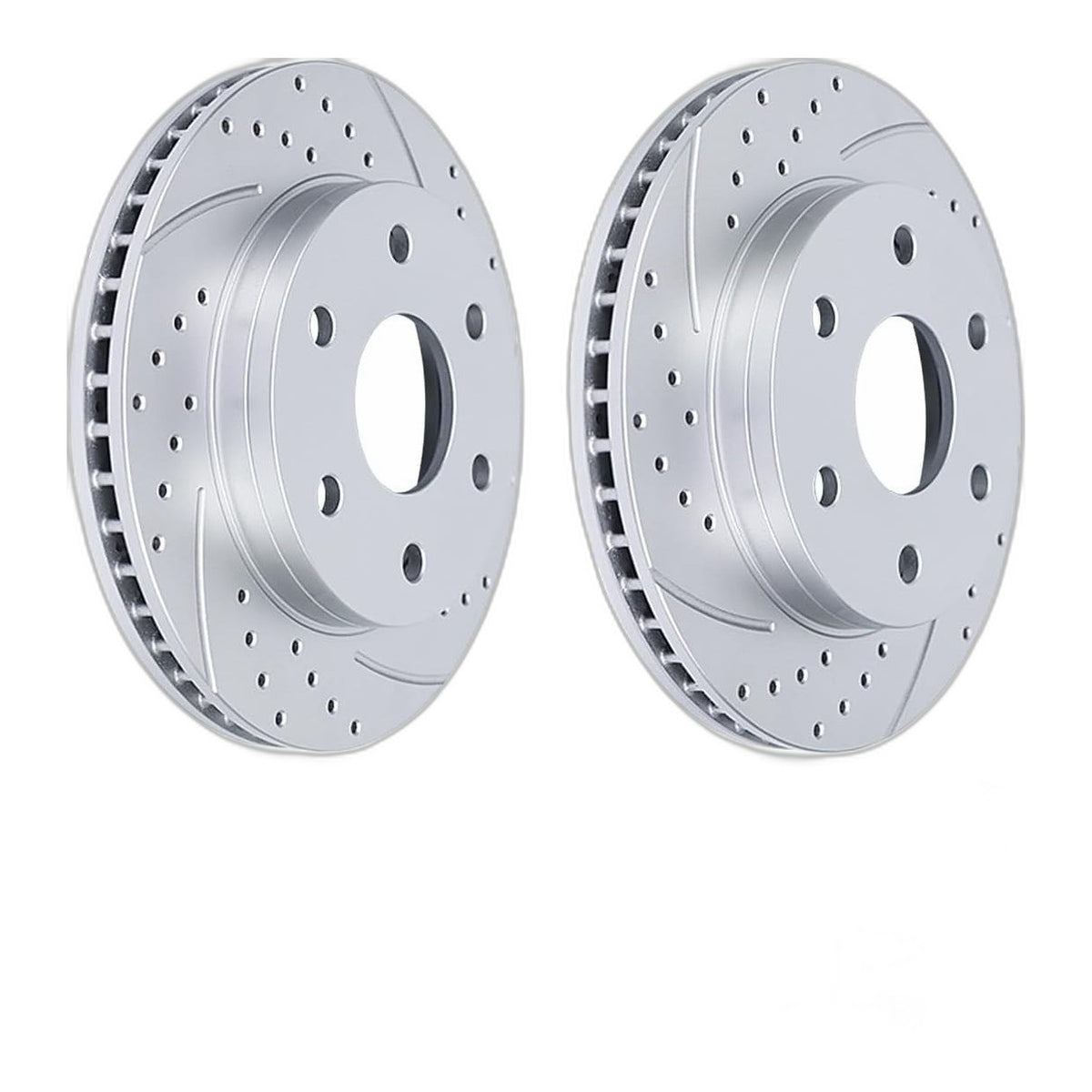 Front 12 Brake Kit Drilled Slotted Rotors Ceramic Pads for Trucks SUVs