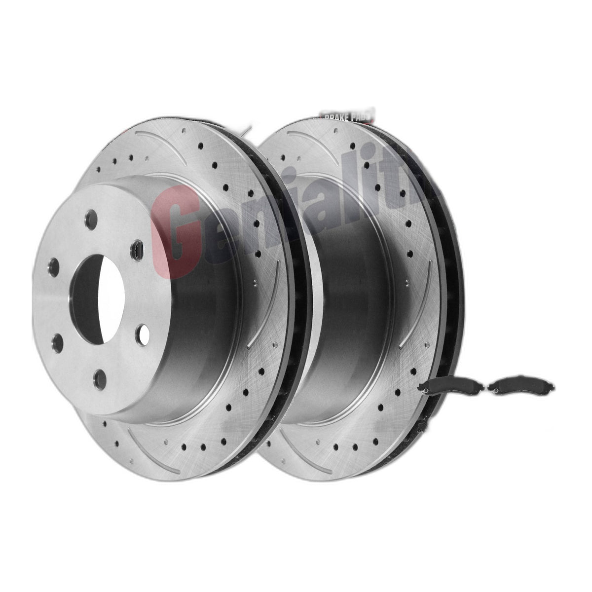 330mm Rear Brake Rotors Pads Kit for Chevy Tahoe Silverado Avalanche Sierra 1500