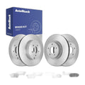 Front Rear Brake Rotors Ceramic Pads for Ford, Edge 2007-2010, AWD FWD V6 3.5L